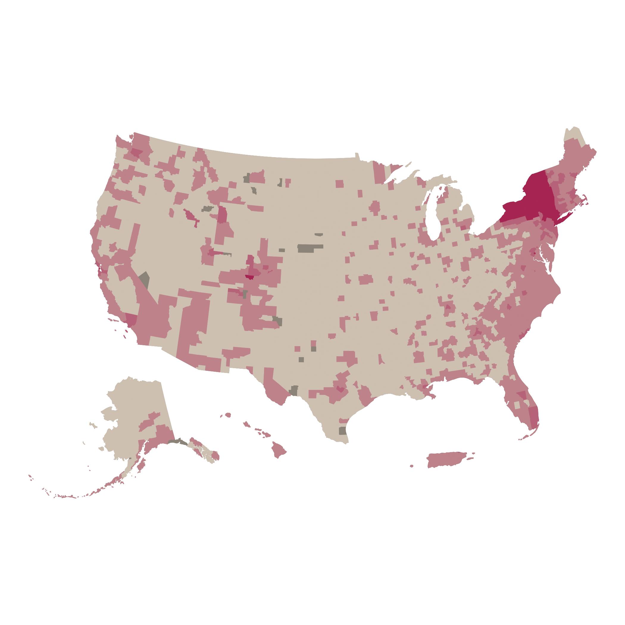 New York State-to-County Plot